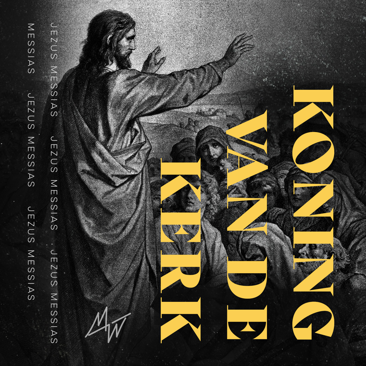 Singlecover Koning van de kerk van Mozaiek Worship, van het album Jezus Messias