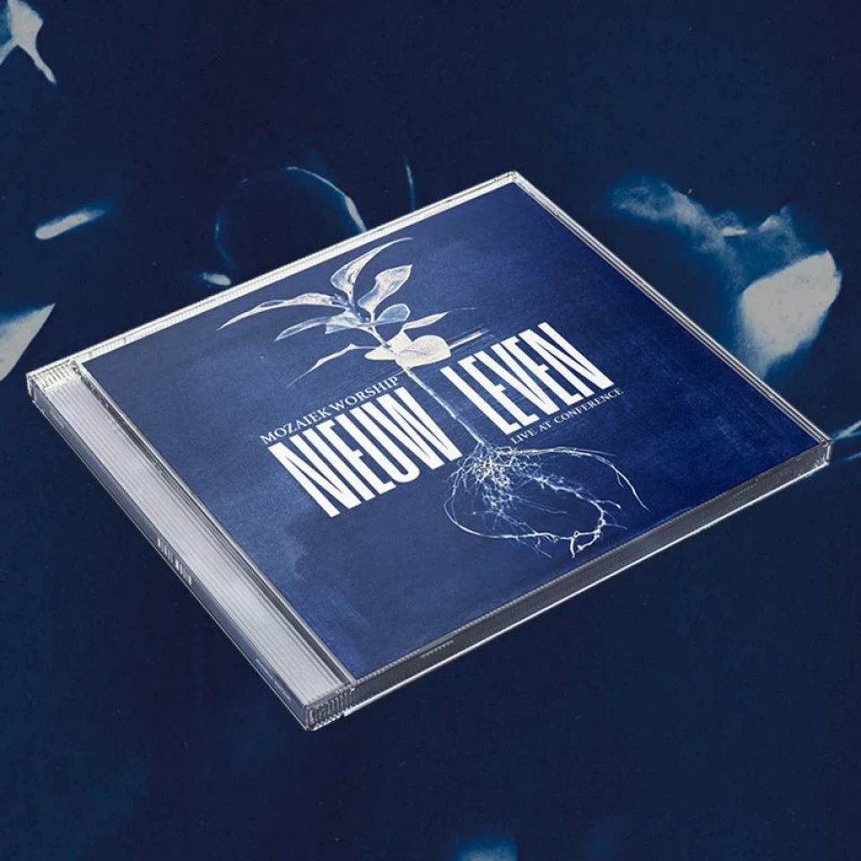 Mockup van de cd Nieuw Leven – Live at Conference van Mozaiek Worship