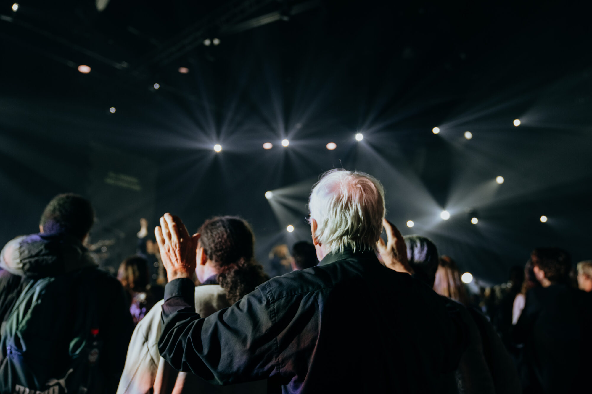 De zaal tijdens de live-opname van het album Jezus Messias